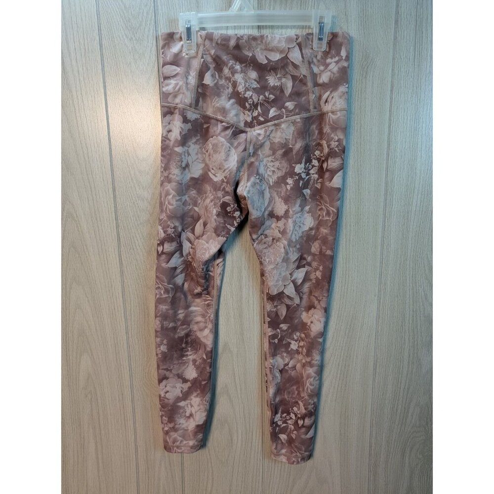 Athleta Women's Antoinette Velvety Pink Printed Elation Top Leggings Set Small - Picture 8 of 11
